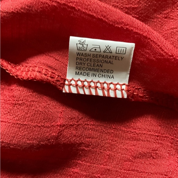 Charlie Charlie Charlotte women’s red maxi boho beach dress Size Medium - Picture 13 of 15